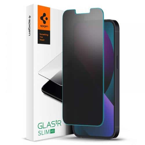 Tempered Glass Full Face Spigen Glas.tR Slim HD Privacy Apple iPhone 13/ 13 Pro/ 14 (1 pc)
