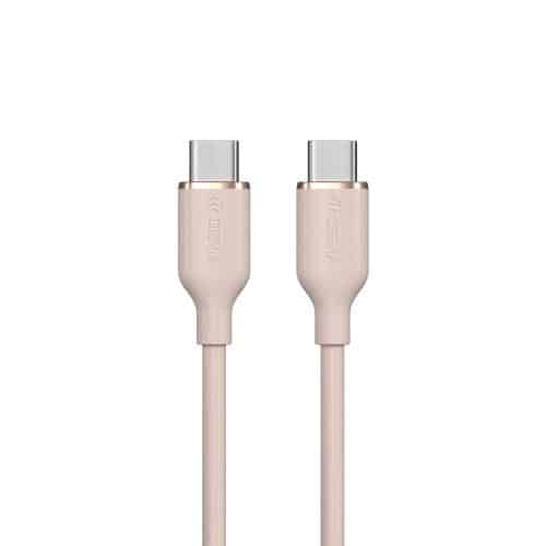 USB 2.0 Cable Devia EC632 USB C to USB C PD 60W 1.2m Jelly Pink