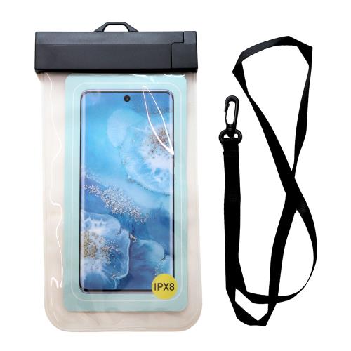 Waterproof Θήκη inos για Smartphones έως 6.9'' Διάφανο-Μαύρο