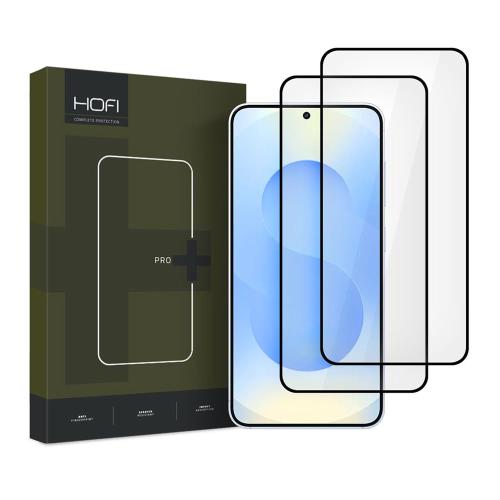 Tempered Glass Full Face Hofi Pro+ Samsung Galaxy S25 5G Μαύρο (2 τεμ.)