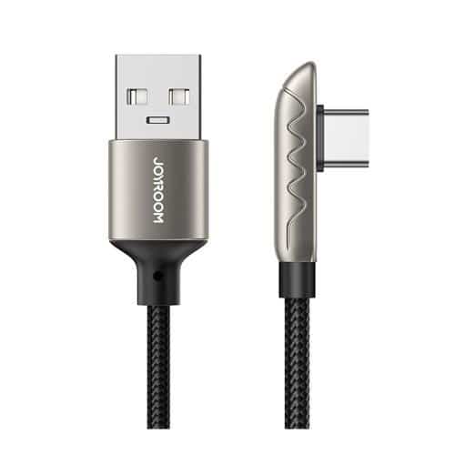 USB 2.0 Cable Joyroom S-1230K3 USB A σε USB C Braided 1.2m Black