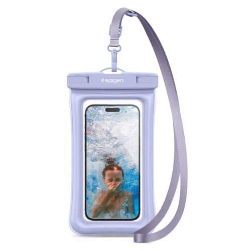 Universal Waterproof Θήκη Spigen A610 για Smartphones έως 6.9'' Λιλά (1 τεμ.)