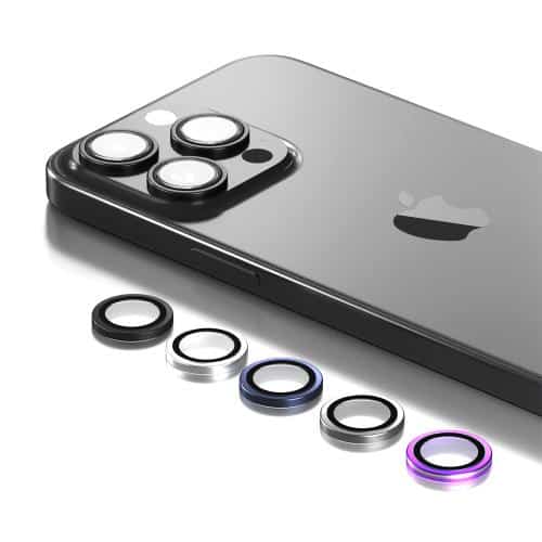 Προστατευτικό Κάλυμμα Αλουμινίου Full Face Devia για Τζαμάκι Κάμερας Apple iPhone 15 Pro/ 15 Pro Max Peak Μπλε (3 τεμ)