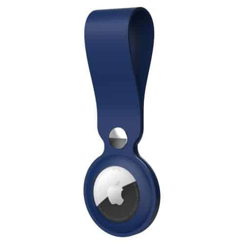 Silicon Loop - Strap AhaStyle WG34 for Apple AirTag Navy Blue