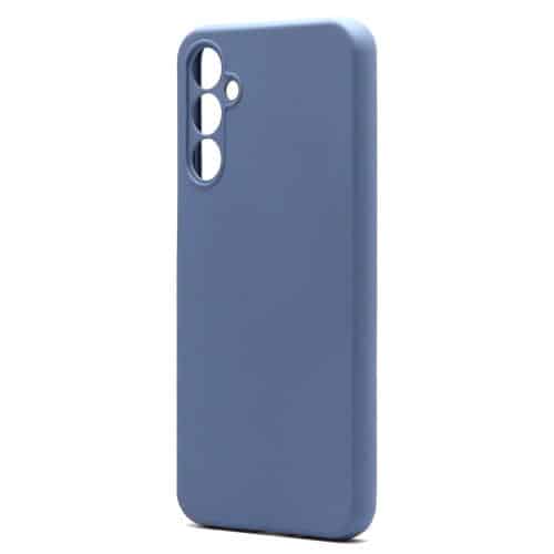 Θήκη Liquid Silicon inos Samsung A346B Galaxy A34 5G L-Cover Γκρι-Μπλε
