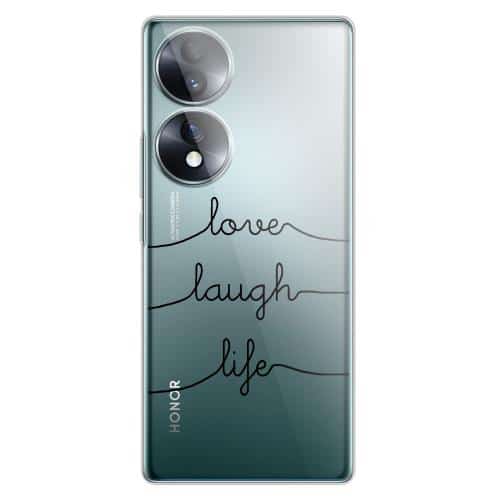 TPU inos Honor 70 5G Art Theme Love-Laugh-Life