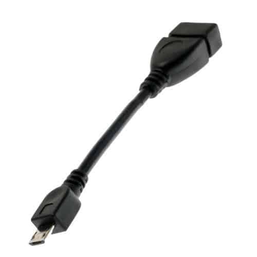 Αντάπτορας USB Host OTG (Female) σε Micro USB (Male) Μαύρο (Ασυσκεύαστο)