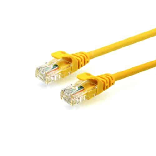 Καλώδιο Δικτύου UTP Cable CAT5e 1m Κίτρινο (Ασυσκεύαστο)