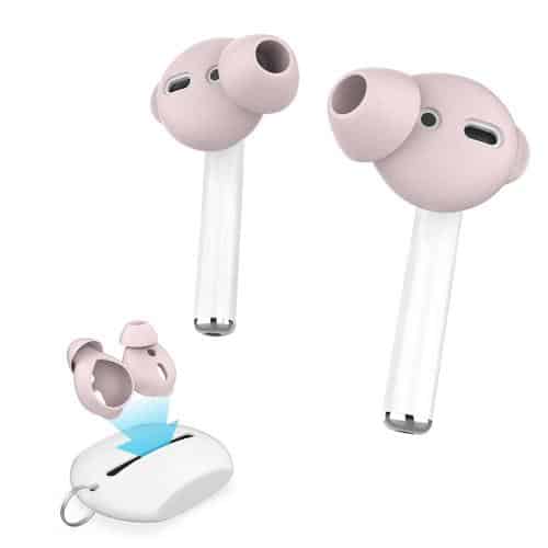Earhooks Σιλικόνης με Θήκη AhaStyle PT66 Apple Earpods & Airpods Enhanced Sound Ροζ (3 ζεύγη)