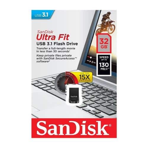USB 3.1 Flash Disk SanDisk Ultra Fit SDCZ430 USB A 32GB 130MB/s