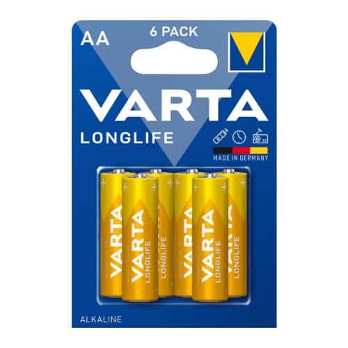Battery Alkaline Varta Longlife AA LR06 (4+2 pcs)