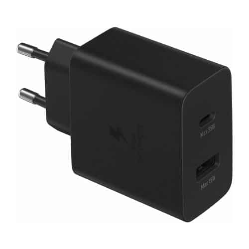 Travel Fast Charger Samsung EP-TA220 with Dual Output USB A 15W & USB C 35W Black
