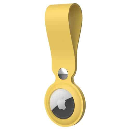 Silicon Loop - Strap AhaStyle WG34 for Apple AirTag Yellow