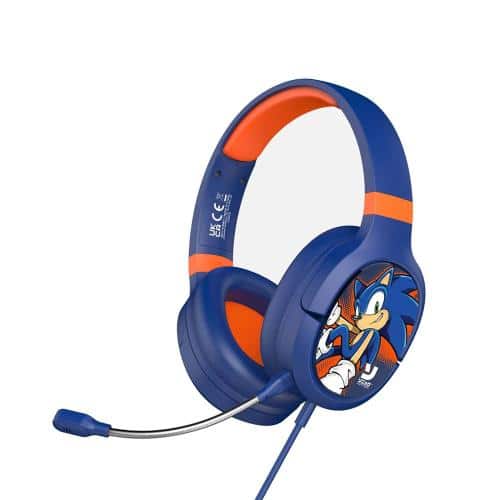 Wired Stereo Headphones OTL Sega Modern Sonic Gaming Black