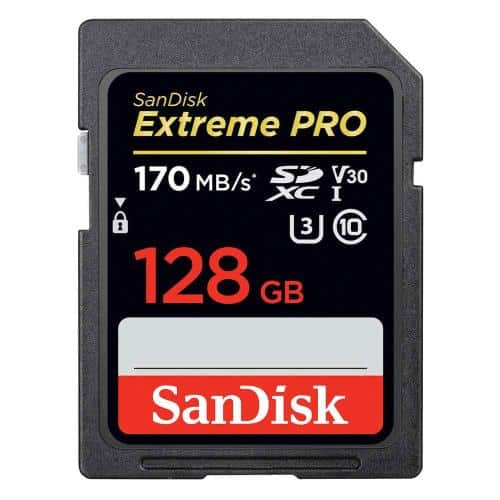 SDXC C10 UHS-I Memory Card SanDisk Extreme Pro 170MB/s 128GB