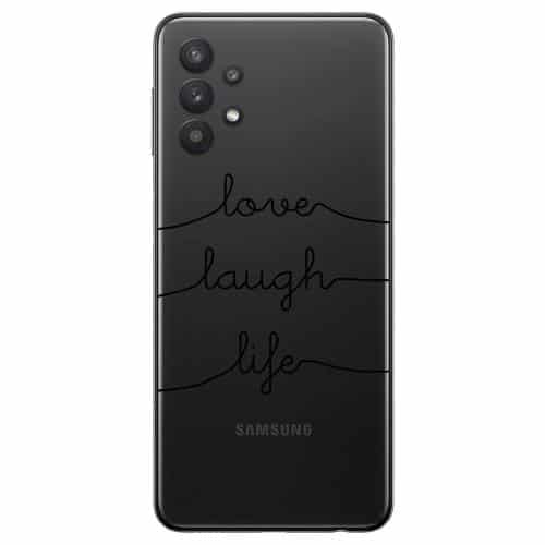 Θήκη TPU inos Samsung A326B Galaxy A32 5G Art Theme Love-Laugh-Life
