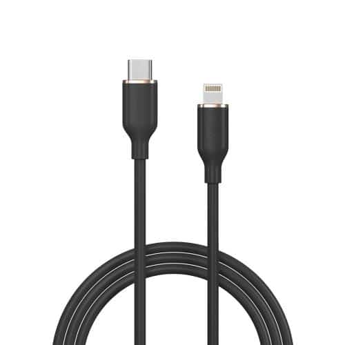 USB 2.0 Cable Devia EC631 USB C to Lightning PD 27W 1.2m Jelly Black