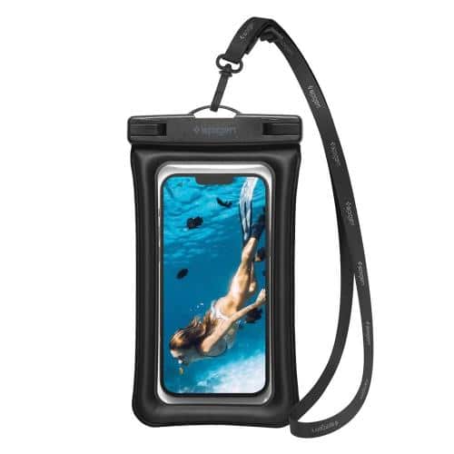 Universal Waterproof Case Spigen A610 for Smartphones up to 6.9'' Black (1 pc)