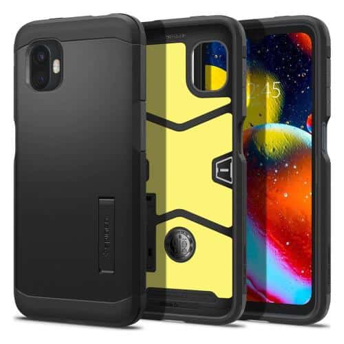 Θήκη TPU & PC Spigen Tough Armor Samsung G736 Galaxy Xcover 6 Pro 5G Μαύρο