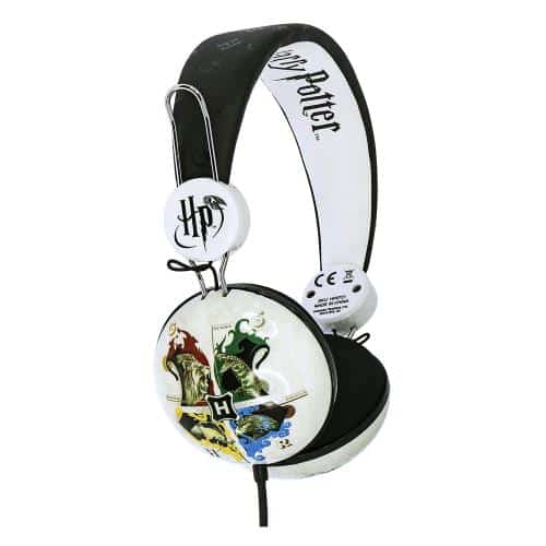 Wired Stereo Headphones OTL Harry Potter Hogwart Crest Tween Dome Black-White