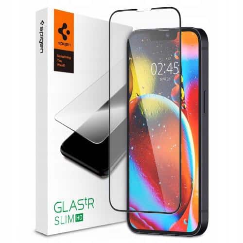 Tempered Glass Full Face Spigen Glas.TR Slim HD FC Apple iPhone 13 mini Black (1 pc)