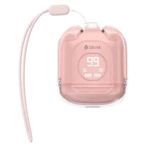 True Wireless Bluetooth Earphones Devia M6 EM406 Smart Pink