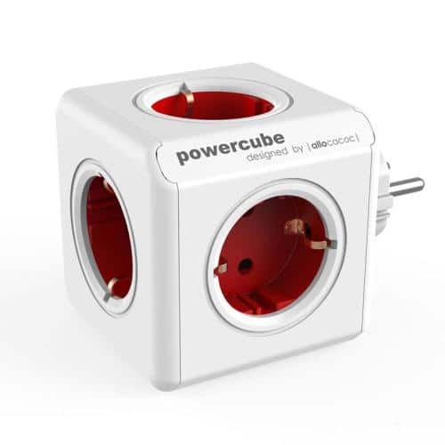 Allocacoc PowerCube Extended 5AC Red
