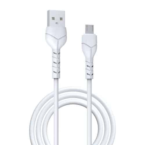 USB 2.0 Cable Devia EC144 USB A to Micro USB 1m Kintone White