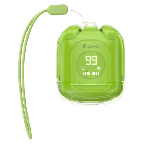 True Wireless Bluetooth Earphones Devia M6 EM406 Smart Green