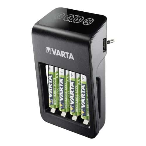 Φορτιστής Μπαταριών Varta LCD Plug + 4x AA 2100 mAh