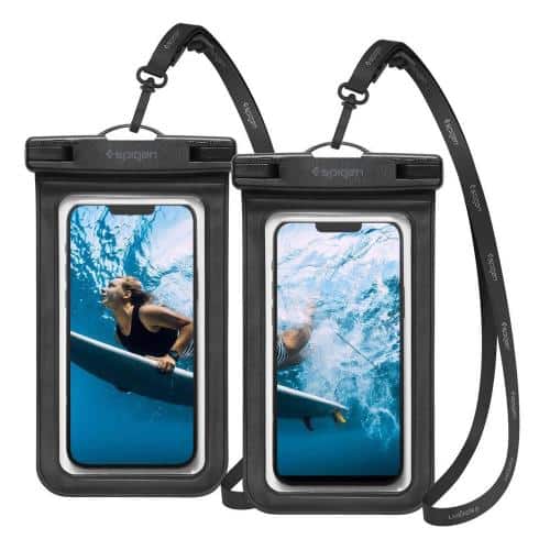 Universal Waterproof Case Spigen A601 for Smartphones up to 6.9'' Black (2 pcs)