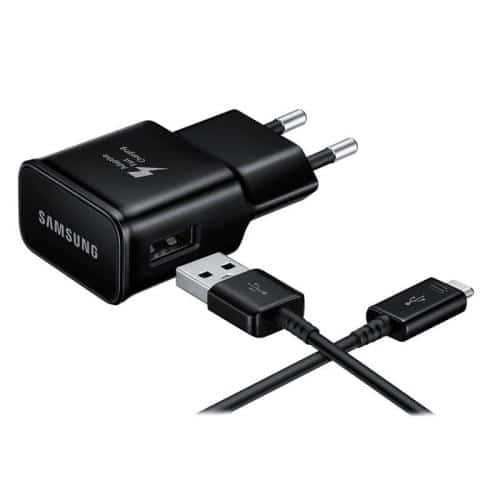 Travel Fast Charger Samsung EP-TA20 5V-9V 2.0A 15W & USB C Cable Black