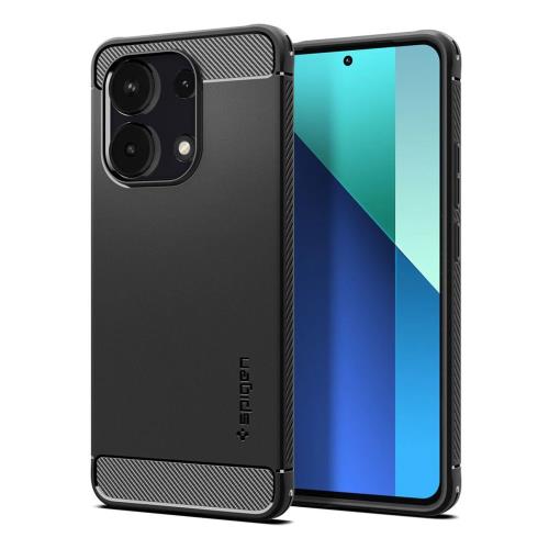 Θήκη Soft TPU Spigen Rugged Armor Xiaomi Redmi Note 13 4G/ LTE Μαύρο