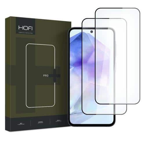 Tempered Glass Full Face Hofi Premium Pro+ Samsung A356B Galaxy A35 5G/ A556B Galaxy A55 5G Μαύρο (2 τεμ.)