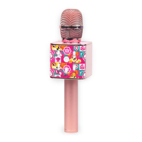 Ασύρματο Μικρόφωνο Bluetooth Paw Patrol με Ηχείο (Karaoke) Ροζ