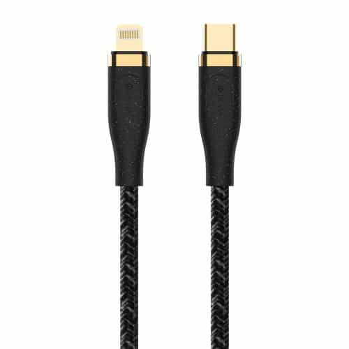 Καλώδιο Σύνδεσης USB 2.0 Woven Devia EC418 Braided USB C σε Lightning 1.5m Star Μαύρο