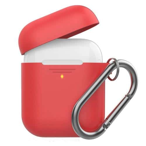 Silicon Case AhaStyle PT06-F Apple AirPods Premium with Hook Red