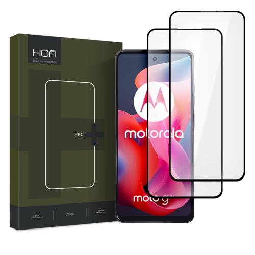 Tempered Glass Full Face Hofi Pro+ Motorola Moto  G24 / G24 Power / G04  Μαύρο (2 τεμ.)