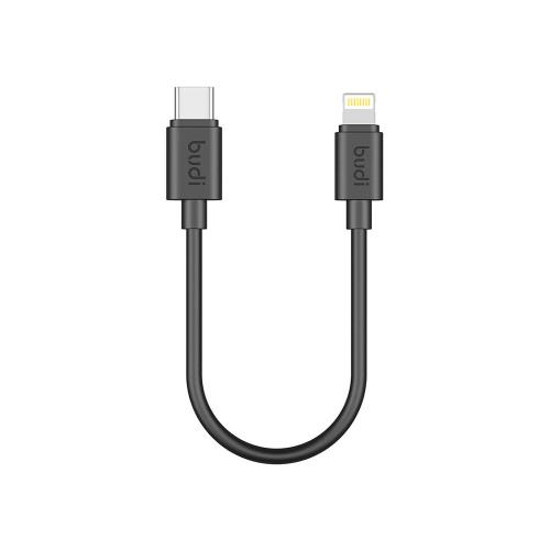 Καλώδιο Σύνδεσης USB 2.0 Budi USB C σε Lightning 35W 25cm Μαύρο