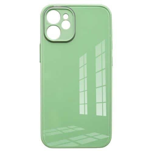 TPU & Glass Case inos Apple iPhone 12 mini CamGuard Light Green