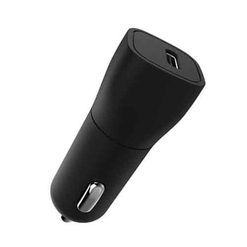 Car Fast Charger inos with USB C PD 3.0 Output 18W Black