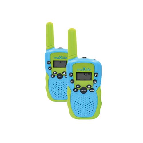 Walkie Talkie Maxlife MXWT-200 Μπλε-Πράσινο (2 τεμ.)