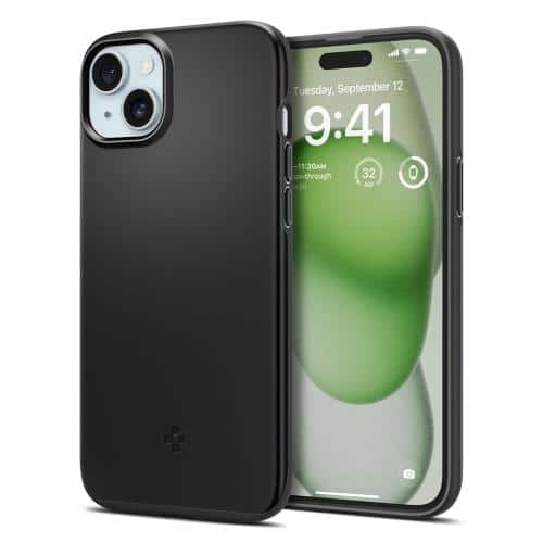 TPU Case Spigen Thin Fit Apple iPhone 15 Plus Black