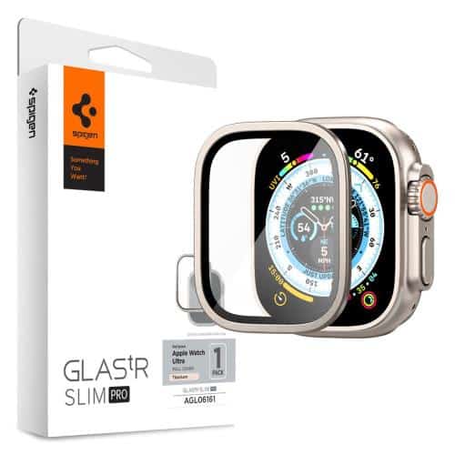 Tempered Glass Spigen Glas.tR Slim Pro Apple Watch Ultra 49mm Titanium (1 pc)