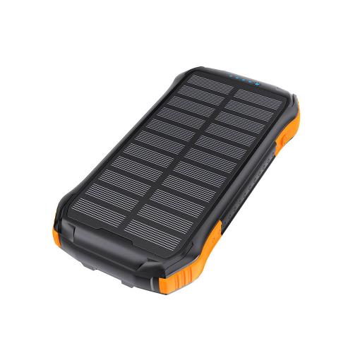 Ηλιακός Φορτιστής Ανάγκης Choetech B658 10000mAh με 2 Θύρες USB A & 1 Θύρα USB C Μαύρο Πορτοκαλί