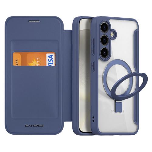 Θήκη Flip Dux Ducis Skin X Pro Wallet με Μαγνητικό Stand Samsung S921B Galaxy S24 5G Μπλε