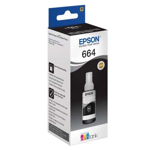 Μελάνι Epson No. 664 Inkjet Bottle C13T66414A Μαύρο