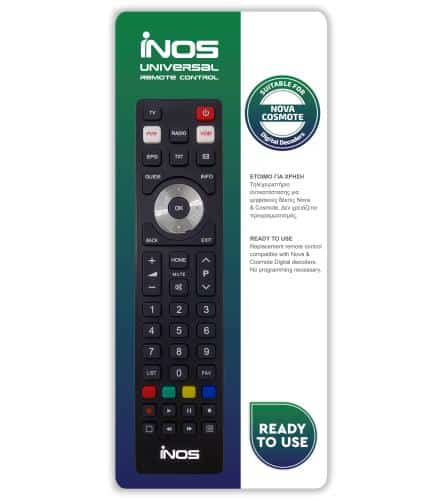 Τηλεχειριστήριο inos για Συσκευές Nova & Cosmote TV (Ready To Use)