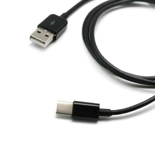 USB 2.0 Cable USB A to USB C 1m Black (Bulk)