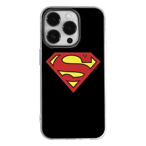 Θήκη Soft TPU DC Superman 002 Apple iPhone 15 Pro Μαύρο